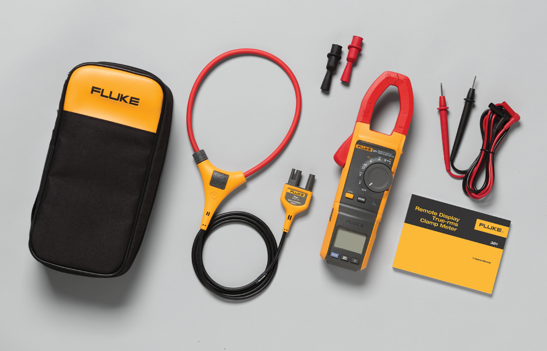 Fluke 381 远程显示直均方根交流/直流钳形表 ，采用 iFlex™