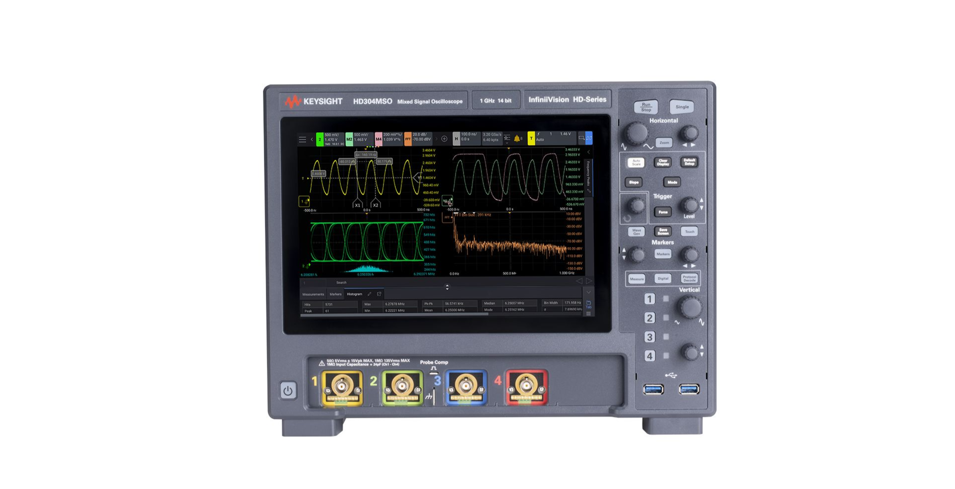 KEYSIGHTHD304MSO InfiniiVision 示波器:4 个模拟通道