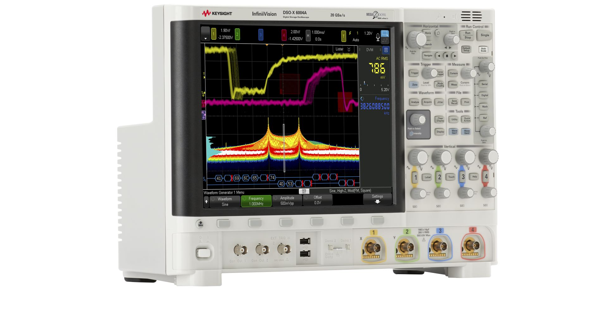 KEYSIGHT6000 X 系列示波器：1 GHz - 6 GHz，4 个模拟通道