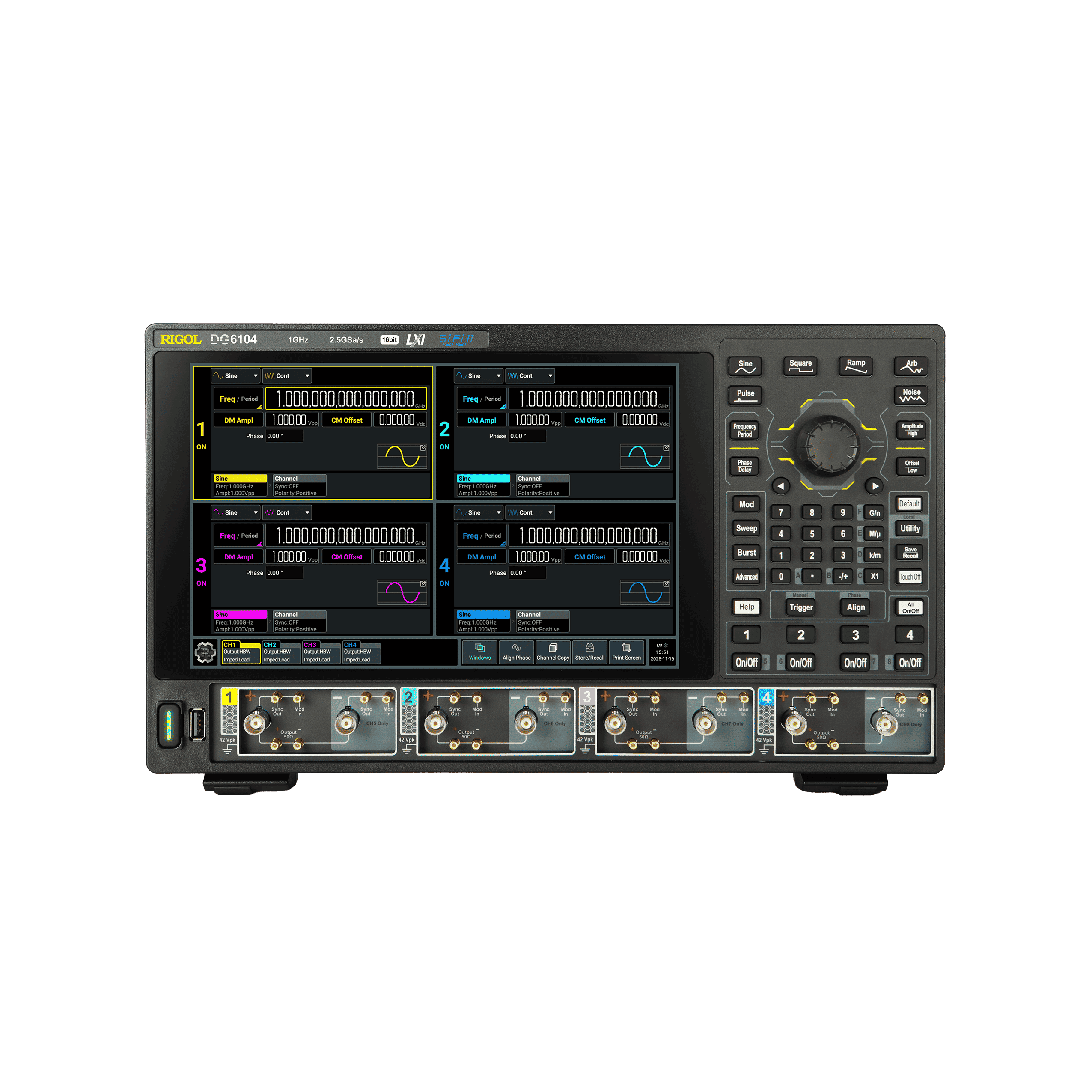 RIGOL普源 DG6000系列函数任意波形发生器